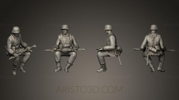 Military figurines (STKW_0054) 3D model for CNC machine